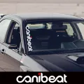 Car canibeat hellaflush front glass sticker B-47. 