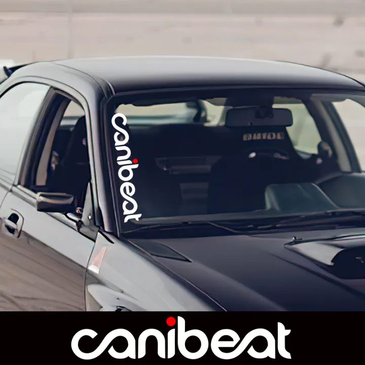 Car canibeat hellaflush front glass sticker B-47