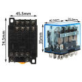 AC 220V 14 pin  Electromagnetic Relay with 14 Pins Socket Base PTF14A. 