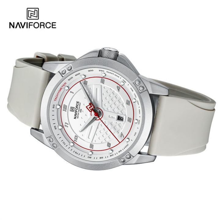 NAVIFORCE%208031%20Silver-White%20Sport%20Quartz%20watch%20for%20men%20Silicone%20strap%20with%20Date%20Alloy%20Case%20wristwatch%20-Silver&White%20-%20Image%204