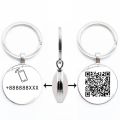 Qr Code Keychain Company Qr Code Identity Qr Code Double Sided Name Mobile Phone Digital Keychain Pendant Customization.