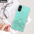 Phone case For Xiaomi Redmi 13C Back cover Full Stars Moon Glitter Bling Sequins Starry Sky Transparent Soft Cover for Mi Redmi 13C cover cases.