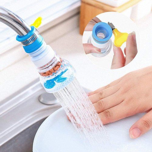 Kitchen 360 Degree Rotate Water Saving Shower Head Faucet Tap Filter Purifier Plastic Filter Kitchen Bathroom Water Spray Filter - Urmi Collection