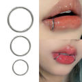 1.2mm Septum Piercing Surgical Steel Clicker Hinged Segment Ring Goth Nose Hoop Earrings Lip Ear Cartilage Helix Piercings 1Pcs. 