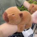 New Lovely Kawaii Capybara Animal Slap Snap Wrap Wristband Bracelet Capybara Plush Hand Ring Wristband KToys Birthday Present Cherry Super Store. 