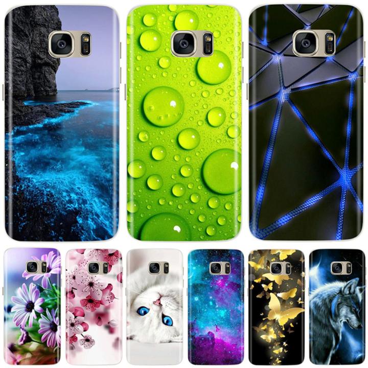 Silicone Case For Samsung Galaxy S7 Edge Case Cute Pattern Soft TPU Phone Case For Samsung Galaxy S7 S 7 Edge Back Cover Coque