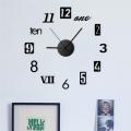 DIY Wall Clock New Modern Design Silent Acrylic English Numbers Wall Clocks for Home Living Room Wall Watch Stickers Decoration. 