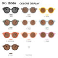 OQ BOGA 10 Colors Round Frame Anti UV Kids Sunglasses Children Outdoor Eye Protection Full Rim Sun Glasses. 
