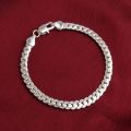 【Sooledead】(NEW)5mm link gold silver color bracelet mens chain boys wholesale drop ship Jewelry. 