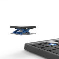 Folding Bluetooth keyboard+touchpad suitable for multiple systems - Black. 