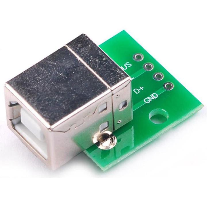 USB%20B%20Breakout%20Board%20USB%202.54mm%20Pitch%20Adapters%20Connector%20USB-B%20To%20DIP%204%20Pin%20USB%20B%20Test%20Board%20USB%20Mother%20Seat%20To%20DIP%20Type%20B%20Female%20Socket%20Breakout%20Board%20-%20Image%203