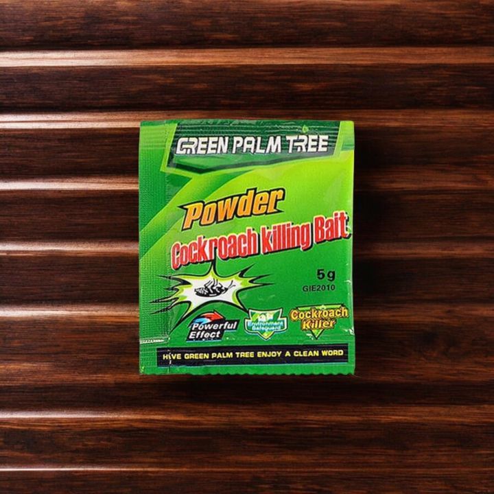 Tree Leaf Cockroach Powder Green Leaf Cockroach Powder | Professional Pest Control Bait | 5g Bag ...