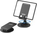 360° Rotating Aluminum Alloy Base Desktop Tablet Phone Holder Stand. 