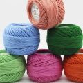 1PC=50g 3# Lace Yarn 100% Cotton Yarn for Crocheting Fine Combed Yarn Using 2.5mm Crochet Knitting Yarn. 