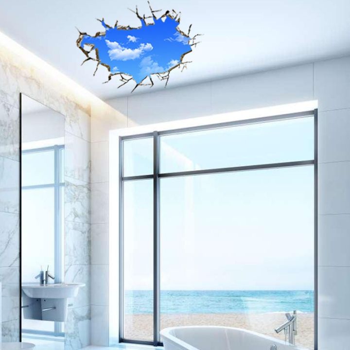 3D%20Blue%20Sky%20White%20Clouds%20Wall%20Sticker%20For%20Kids%20Baby%20Room%20Ceiling%20Roof%20Art%20Mural%20Home%20Decor%20Self-adhesive%20Floor%20Wall%20Decor%20Poster%20-%20Image%208