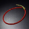 New Choker Collar Black Crystal Stone Extremely Fine Flash Clavicle Chain Women's Fashion Crystal Choker Necklace.