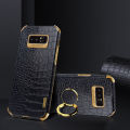 Case for Samsung Galaxy Note8 Crocodile Pattern 360 Degree Rotating Ring Protective Cover Compatible with Magnetic Car.
