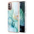 lthmy for Nokia G21 / G11 Marble Pattern Hybrid Hard Back Soft TPU Bumper Protective Case Cover. 