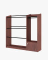 CUPBOARD Alana, Strong structure 4/4 fit Alna with 1 Door Storage Cabinet, Modern Home Cloths Hanging Cabinet Alana by Nice Furniture.