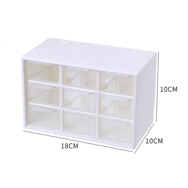 Drawers%20Storage%20Cabinet%20Organiser,Desktop%20Organizer%20with%209%20Grad%20Mini%20Transparent%20Cabinets%20Drawers,Plastic%20Jewelry%20Box/Cosmetic%20-%20Image%207