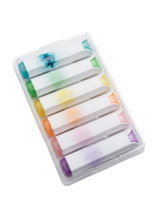 6pcs%20set%20kawai%20half%20Shiny%20Pastel%20Hilighter%20bling%20bling%20-%20Image%202