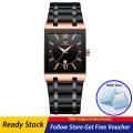 New FNGEEN Business Men's Watches Luxury Brand Waterproof Calendar Men's Square Wrist Watch Stainless Steel Strap Quartz Watches. 