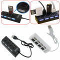 4 Port USB 2.0 Charger Hub + High Speed Adapter ON/OFF Switch For Laptop PC - Usb Hub.