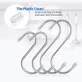 5 pcs S-hooks for Hanging Flower Pot Holder Kitchen Utensils Clothes Bags Towels Plant Hooks for kitchen.