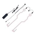 Happybuyner Bike Helmet LIght Outdoor Fashion LED Lights Motorcycle Helmet Kit Night Riding Signal Flashing Stripe Bar.