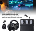 PC Steering Wheel 270 Degree Gaming Steering Wheel Accurate Control for Game Console. 