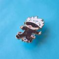 Anime Jujutsu Kaisen Cute Gojo Satoru Hard Enamel Pin Badge Brooch DIY Backpack Collar Lapel Pin Gift Jewelry Brooch Accessories.