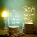 Creative Led Night Light USB Message Board Holiday Light With Pen For Decoration Night Lamp Note Board. 