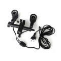 E27 Double Light Socket with Light Stand Swivel Mount & Umbrella Holder for Photography, Film, & Video Studio. 