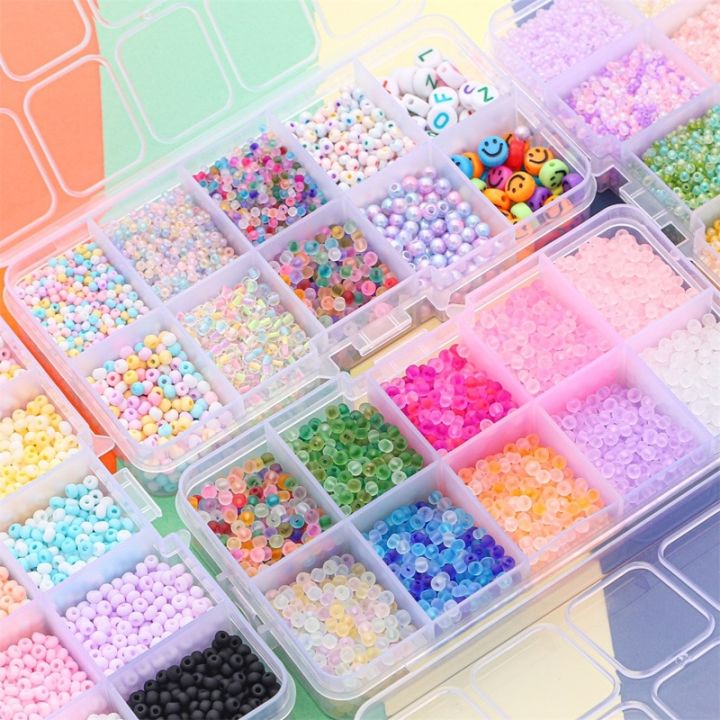 10 Grids Glass Seed Beads Kit Friendship Bracelet Making Kit Small Beads  Kit for Bracelets Necklace Ring Making Art Craft DIY
