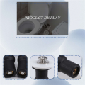 4 Pack Toilet Seat Hinges Bolt Expanding Rubber Top Nuts Screw.