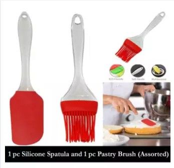 Silicone%20Spatula%20and%20Pastry%20Brush%20Set%202%20pic%20Special%20for%20Cooking,%20Baking,%20Glazing%20-%20Set%20of%201%20(Multicolor)%20-%20Image%202