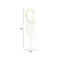 Women'S Jewelry Tassel Earrings Fashionable Gifts Golden Color Earrings Bohemia Style Dainty Design Drop Dangle Earrings for Party Wedding Daily Wear Gift For Her Bohemian Style Enthusiasts.