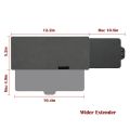 Car Sun Visor Polarized Sunshade Plate Clear Vision Anti-UV Rotatable Adjustable Sun Visor Blocker Driving Vehicle Shield-Black. 