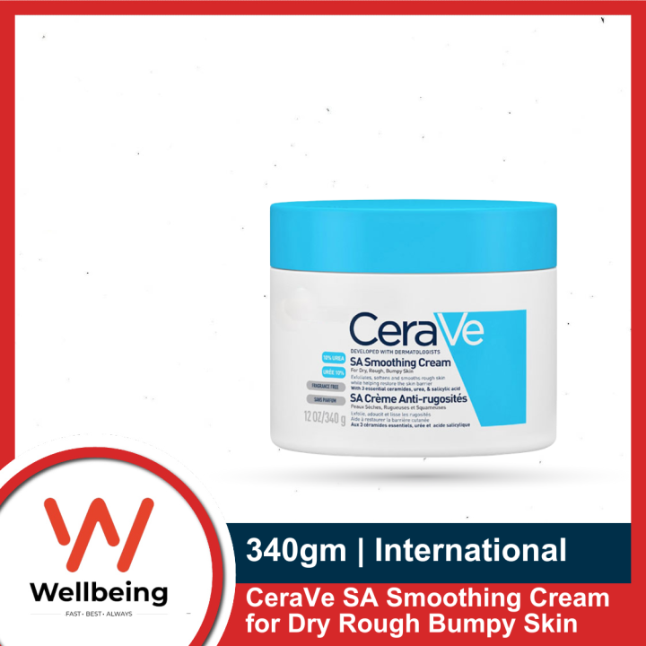 CeraVe SA Smoothing Cream for Dry Rough Bumpy Skin - 340g (International)