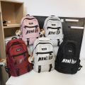 School bag, female junior high school girl, high school student, college student, high value trendy brand high school shoulder bag, large capacity backpack, backpack.