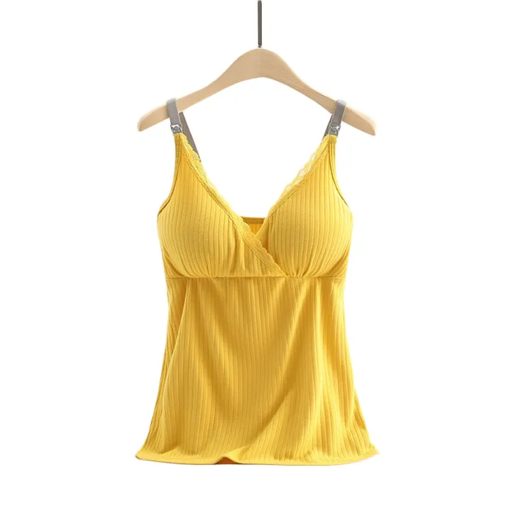 (New)%20women%20Maternity%20Nursing%20tank%20top%20breastfeeding%20tee%20sling%20solid%20color%20front%20hanging%20buckles%20shirt%20clothes%20-%20Image%207