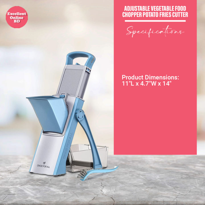 Once%20For%20All%20Upgrade%20Safe%20Mandoline%20Slicer%20Plus%20-%20Adjustable%20Vegetable%20Food%20Chopper%20Potato%20Fries%20Cutter%20-%20Detachable%20Blade%20-%20Image%204