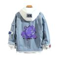 2022 NEW Game Genshin Impact Cool Denim Jacket Harajuku XIAO Zhongli HUTAO With Hoodies Women/men Hoodies For men/women.