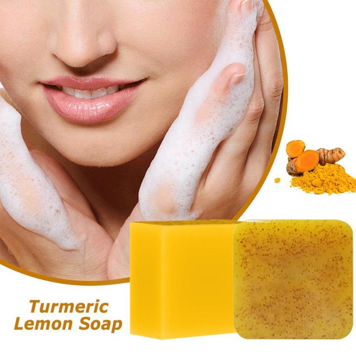 Turmeric Kojic Acid Soap Bar Turmeric Face And Care Body Soap Soap Oil Removal Whitening Acne Care Skin Body 100g P6f8