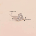 PantiesPanties1pc Simple Mini Love Heart L-Shaped Nose Stud Nail Ring Simple Zinc Alloy Nose Piercing Jewelry. 