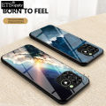 Phone case Tecno Spark Go 2024 Couple Starry Moon MiMirrorGlass Protector Meteor Start Back cover Tecno Spark Go 2024 case. 
