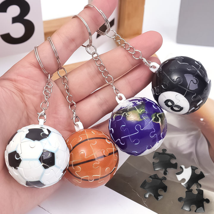 3D%20Puzzle%20Ball%20Keychain%20Cartoon%20Ball%20Shaped%20Jigsaw%20Basketball%20Football%20Puzzles%20Keyring%20Earth%20DIY%20Accessory%20-%20Image%207
