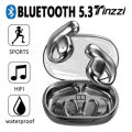 Tinzzi TWS Painless to Wear Wireless Headphones Open Ear Not In-ear Bluetooth 5.3 Earbuds Noise Cancelling Hifi Sound Earhook Earphones with Mic. 