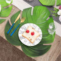 Artificial Banana Fan Leaf Placemats Coasters Turtle Leaf Dining Table Mats Decoration. 