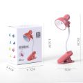 Mini Clip-on Adjustable Flexible Gooseneck LED Desk Lamp / Office Reading Light / Portable Energy Saving Eye-caring Small Book Lamps 1Pcs. 